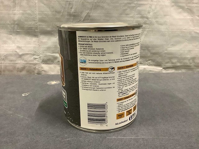 Hammerite ultima metaalbeschermlak – zandstructuur – telegrau ral 7046 – 750 ml verf (13x) - afbeelding 3 van  4