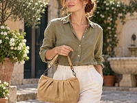Hand- en schoudertas dr amsterdam, beige - afbeelding 5 van  6