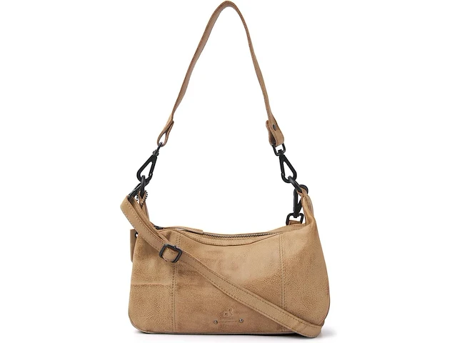 Hand- en schoudertas dr amsterdam, beige - afbeelding 1 van  6