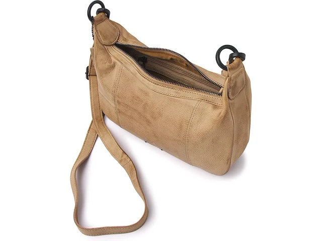 Hand- en schoudertas dr amsterdam, beige - afbeelding 3 van  6