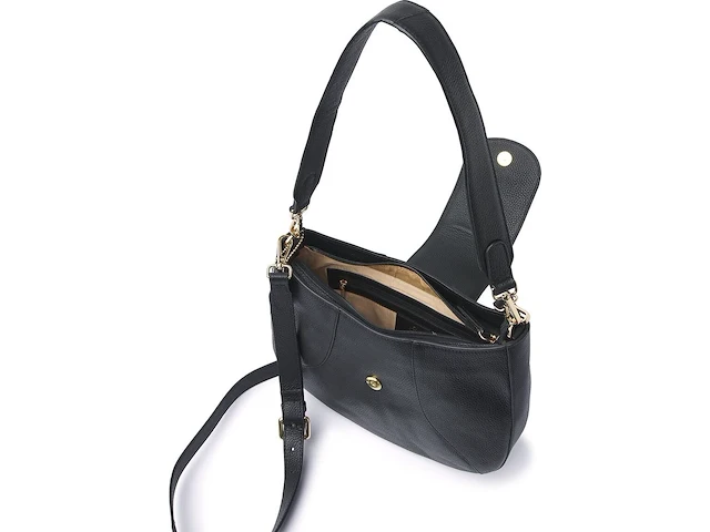 Hand- en schoudertas dr amsterdam, black - afbeelding 3 van  6