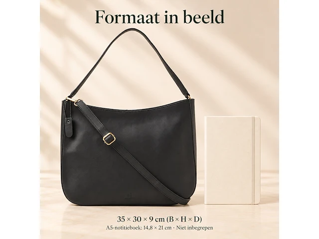 Hand- en schoudertas dr amsterdam, black - afbeelding 6 van  6