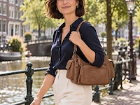 Hand- en schoudertas dr amsterdam, burro - afbeelding 5 van  6