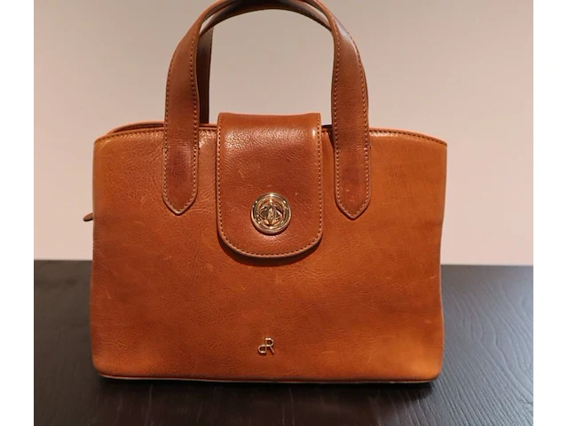 Hand- en schoudertas dr amsterdam, cognac - afbeelding 1 van  8