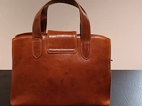 Hand- en schoudertas dr amsterdam, cognac - afbeelding 2 van  8