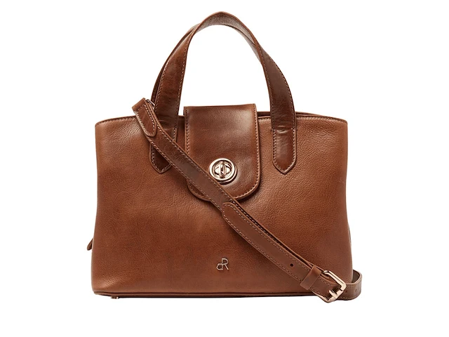 Hand- en schoudertas dr amsterdam, cognac - afbeelding 3 van  8