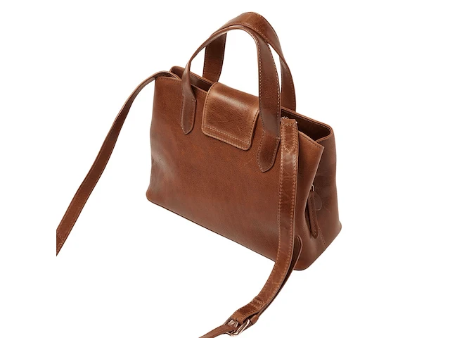 Hand- en schoudertas dr amsterdam, cognac - afbeelding 4 van  8