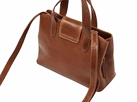 Hand- en schoudertas dr amsterdam, cognac - afbeelding 4 van  8