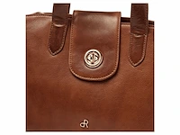 Hand- en schoudertas dr amsterdam, cognac - afbeelding 6 van  8