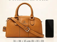 Hand- en schoudertas dr amsterdam, golden oak - afbeelding 6 van  6