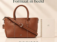 Hand- en schoudertas dr amsterdam, mocha - afbeelding 6 van  6