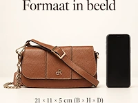 Hand- en schoudertas dr amsterdam, mocha - afbeelding 6 van  6