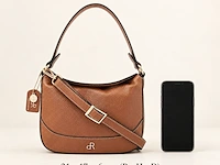 Hand- en schoudertas dr amsterdam, mocha - afbeelding 6 van  6