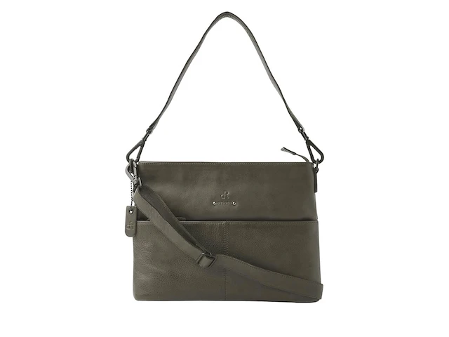 Hand- en schoudertas dr amsterdam, olive - afbeelding 1 van  6