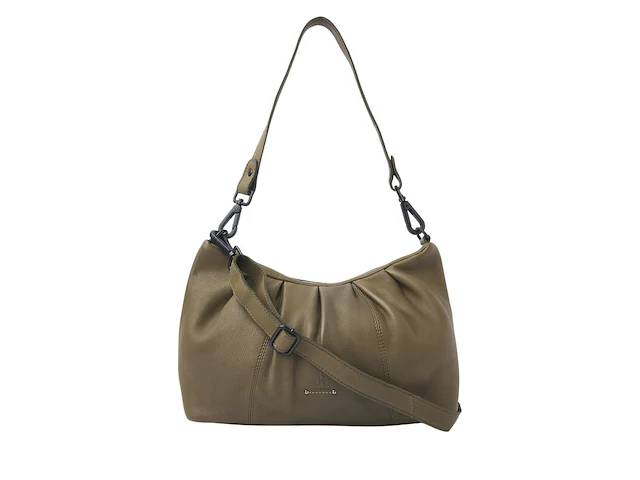 Hand- en schoudertas dr amsterdam, olive - afbeelding 1 van  6