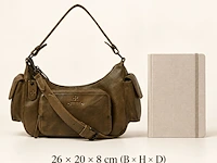 Hand- en schoudertas dr amsterdam, olive - afbeelding 6 van  6