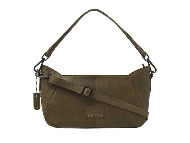 Hand- en schoudertas dr amsterdam, olive - afbeelding 1 van  6