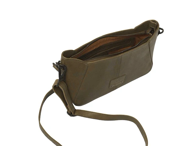 Hand- en schoudertas dr amsterdam, olive - afbeelding 3 van  6