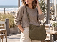 Hand- en schoudertas dr amsterdam, olive - afbeelding 5 van  6