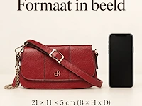 Hand- en schoudertas dr amsterdam, tango red - afbeelding 6 van  6