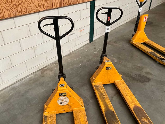 Hand hydraulische palletwagen (2x) - afbeelding 2 van  3