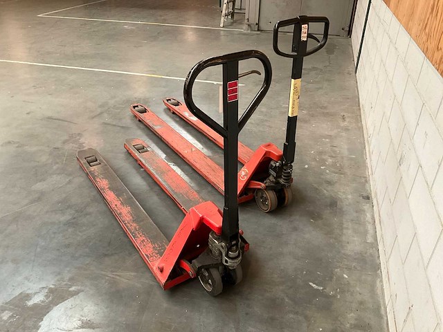 Hand hydraulische palletwagen (2x) - afbeelding 5 van  9