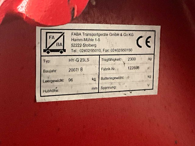 Hand hydraulische palletwagen (2x) - afbeelding 7 van  9