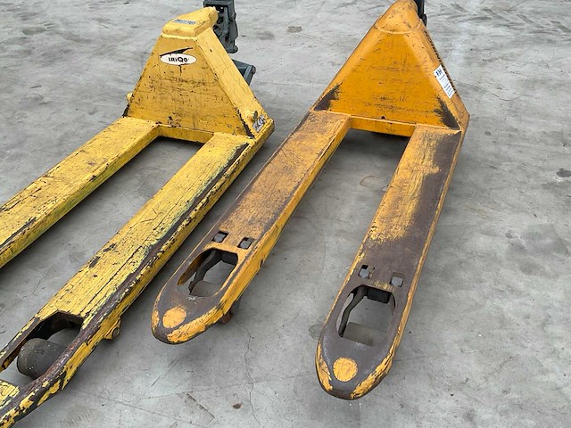 Hand hydraulische palletwagen (2x) - afbeelding 2 van  5