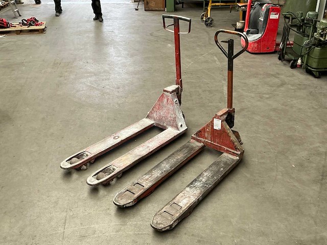 Hand hydraulische palletwagen (2x) - afbeelding 1 van  5