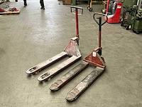 Hand hydraulische palletwagen (2x) - afbeelding 1 van  5