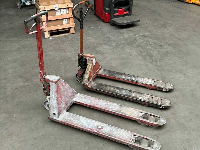 Hand hydraulische palletwagen (2x) - afbeelding 3 van  5