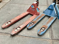 Hand hydraulische palletwagen (2x) - afbeelding 1 van  4