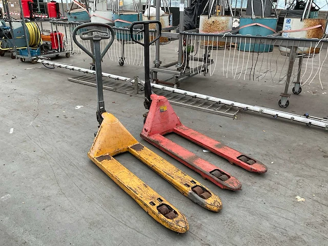 Hand hydraulische palletwagen (2x) - afbeelding 2 van  4