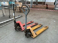 Hand hydraulische palletwagen (2x) - afbeelding 3 van  4