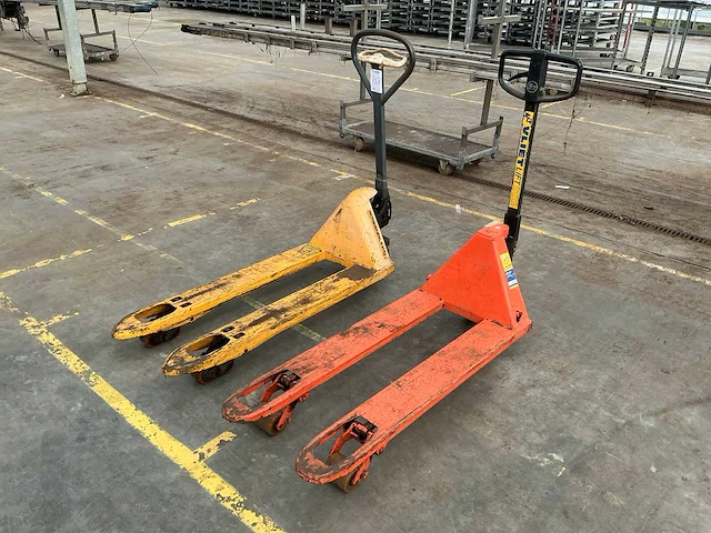 Hand hydraulische palletwagen (2x) - afbeelding 5 van  6