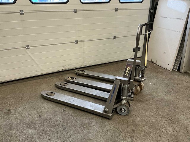 Hand hydraulische palletwagen (2x) - afbeelding 1 van  6