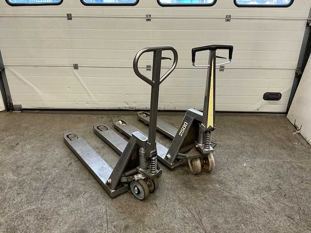 Hand hydraulische palletwagen (2x) - afbeelding 2 van  6