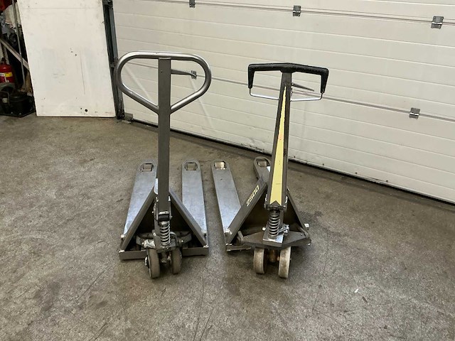 Hand hydraulische palletwagen (2x) - afbeelding 3 van  6