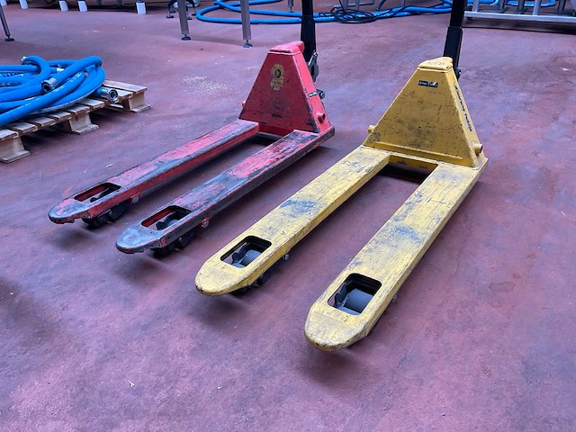 Hand hydraulische palletwagen (2x) - afbeelding 4 van  4