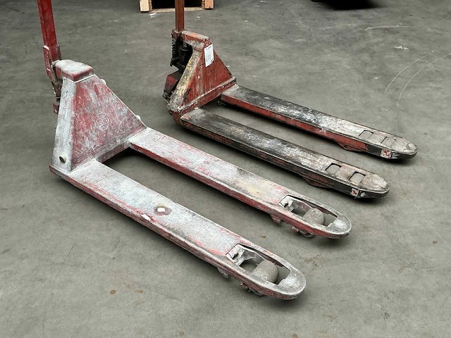 Hand hydraulische palletwagen (2x) - afbeelding 2 van  5