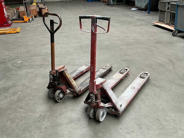 Hand hydraulische palletwagen (2x) - afbeelding 4 van  5