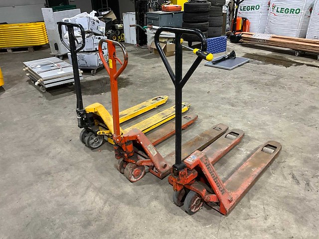 Hand hydraulische palletwagen (3x) - afbeelding 8 van  14