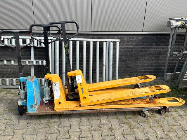 Hand hydraulische palletwagen (3x) - afbeelding 1 van  2