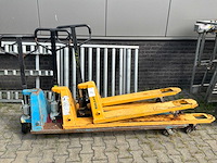 Hand hydraulische palletwagen (3x) - afbeelding 1 van  2