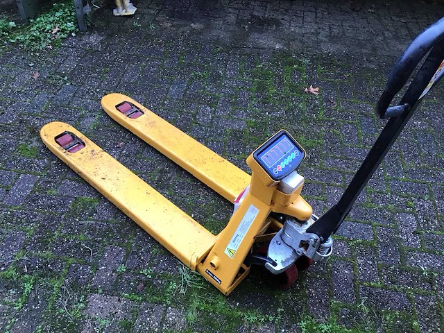 Hand hydraulische palletwagen met weeg unit - afbeelding 1 van  7