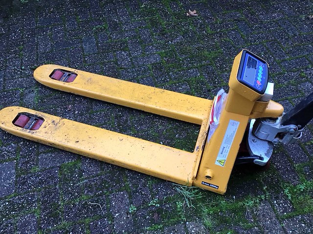 Hand hydraulische palletwagen met weeg unit - afbeelding 2 van  7