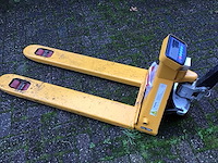 Hand hydraulische palletwagen met weeg unit - afbeelding 2 van  7