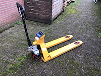 Hand hydraulische palletwagen met weeg unit - afbeelding 5 van  7
