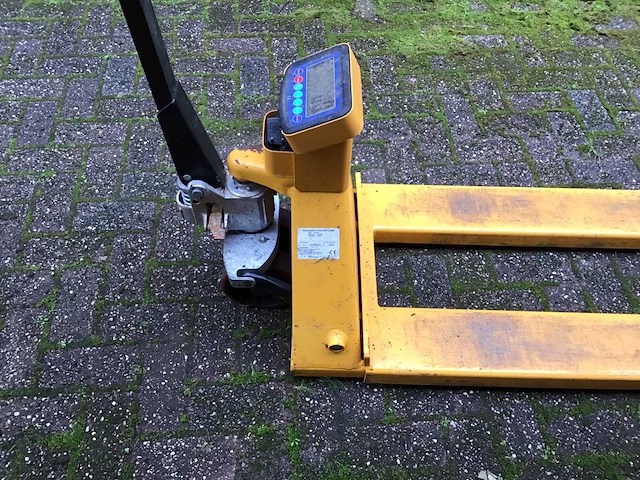 Hand hydraulische palletwagen met weeg unit - afbeelding 6 van  7