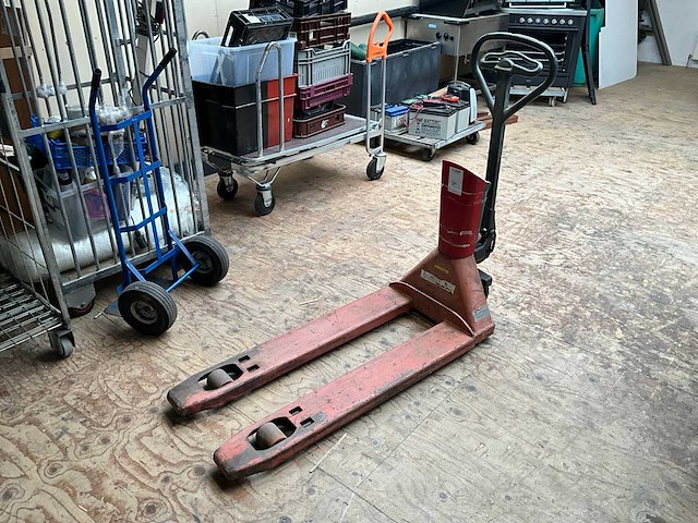 Hand hydraulische palletwagen met weeginstallatie - afbeelding 1 van  5